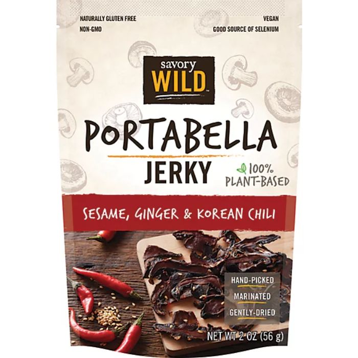 Savory Wild's Portable Smoked Ginger Chili Jerky 2 Oz - Pack Of 12