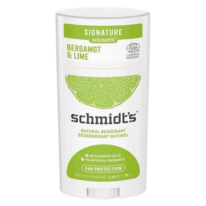 Schmidts - Deodorant - Bergamot Lime, 2.65oz (Pack of 1)