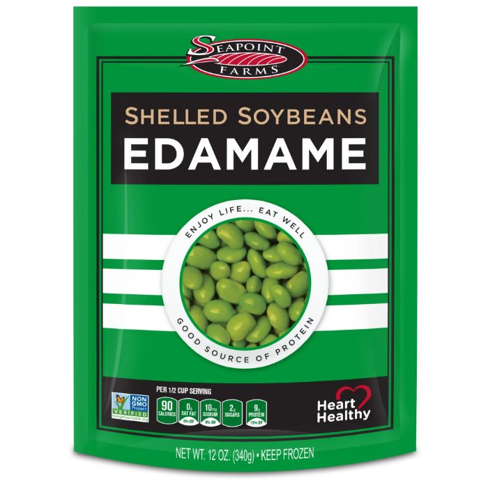 Seapoint Farms Edamame Soybean Shelled 12 Oz - Pack Of 12