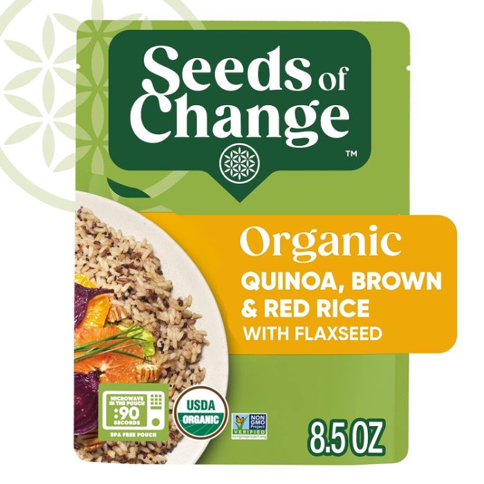 Seeds Of Change Quinoa Brown & Red Rice 8.5 Oz - Pack Of 12