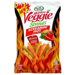 Sensible Portions Garden Veggie Straws Screamin' Hot 6 oz - Pack of 6