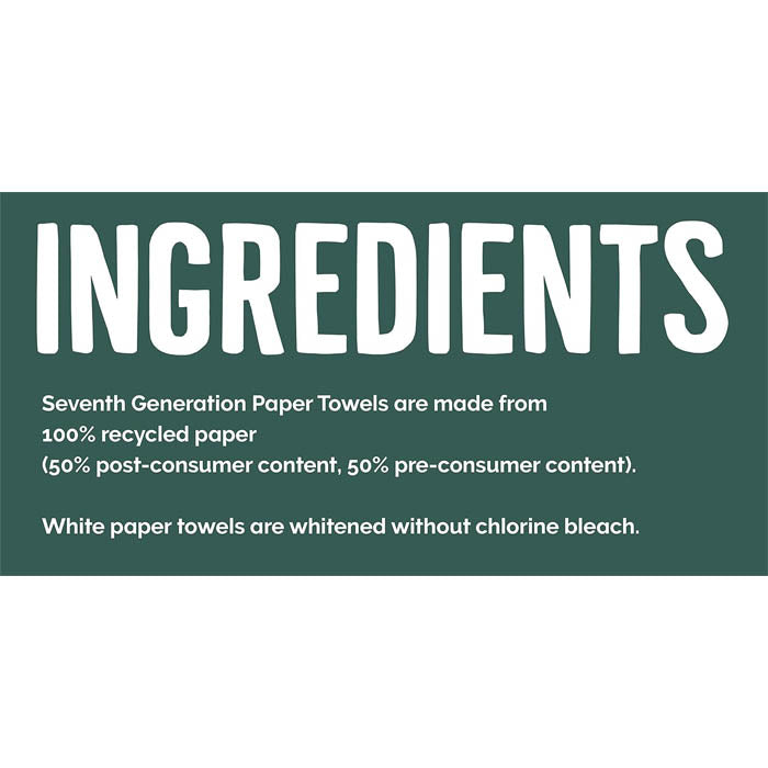 Seventh Generation Paper Towels 2-Ply, 156 Sheets 4-Pack