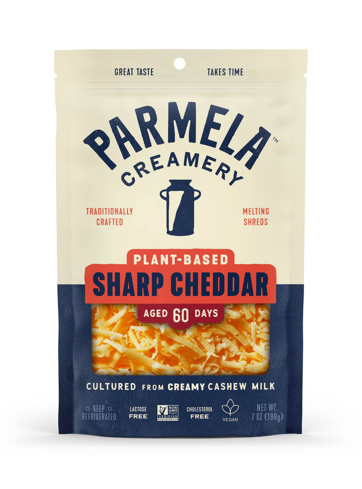 Parmela Creamery - Sharp Cheddar Style Shredded Cheese, 7oz