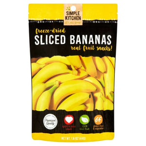 Simple Kitchen - Bananas Frozen Dried, 1.6 OZ - Pack of 6