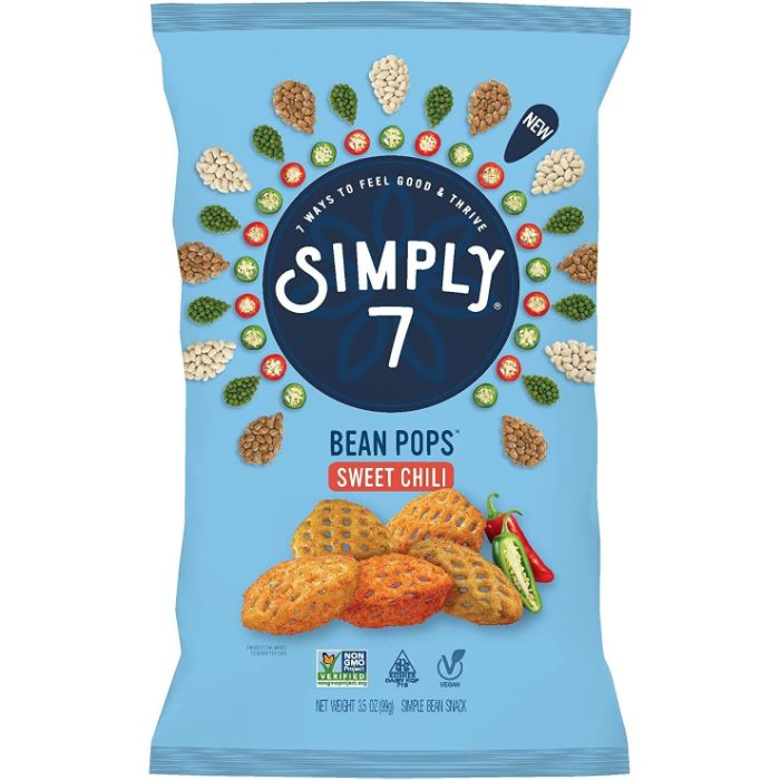 Simply 7 - Bean Pops Sweet Chili, 3.5 oz - Pack of 8