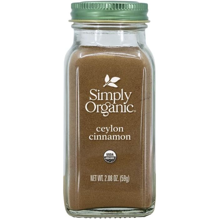 Simply Organic - Cinnamon Ceylon, 2.1 oz - Pack of 6