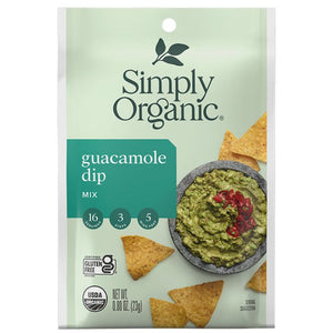 Simply Organic - Dip Mix Guacamole, 0.8 oz - Pack of 12