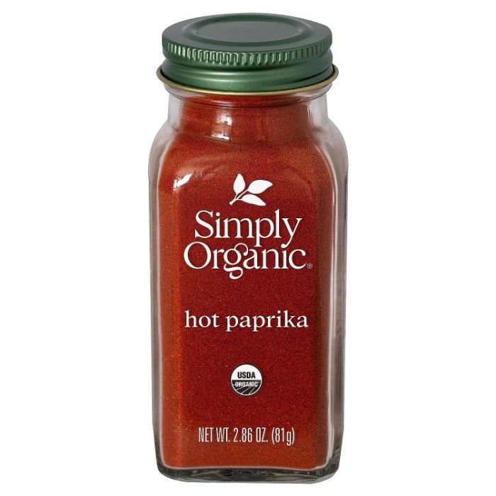 Simply Organic - Paprika Hot, 2.86 Oz - Pack of 6