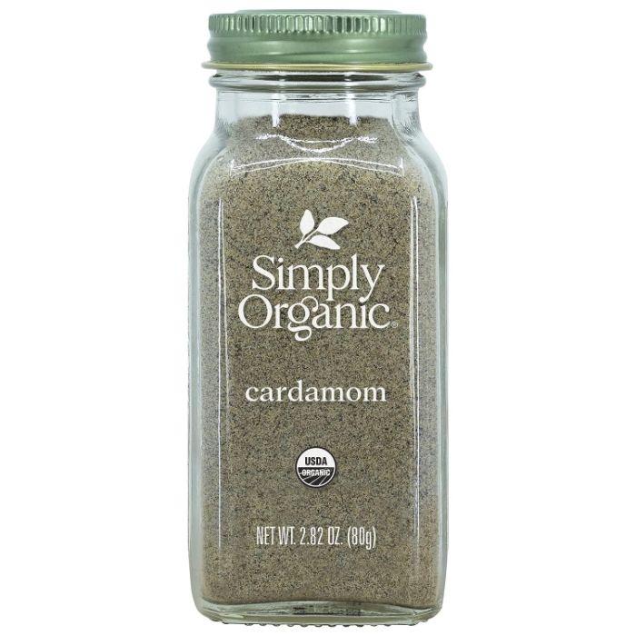 Simply Organic - Seasoning Cardamom Bottle, 2.82 Oz - Pack of 6