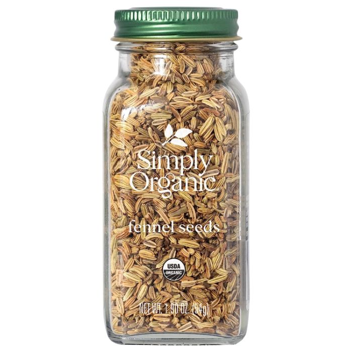 Simply Organic - Fennel Seeds Seasoning, 1.9 Oz (Pack of 6)