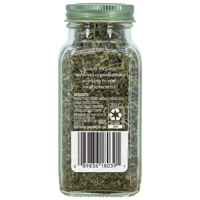 Simply Organic - Seasoning Herbes De Provence, 1 Oz - Pack of 6