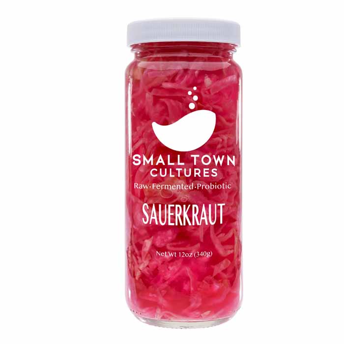 Small Town Cultures - Sauerkraut Red Tradtional, 12oz  Pack of 6