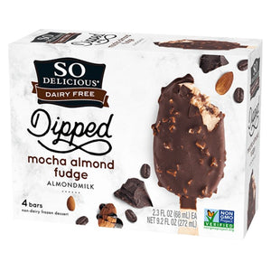 So Delicious - Frozen Dessert 4 Bar Almond Mocha, 9.2 oz | Pack of 6