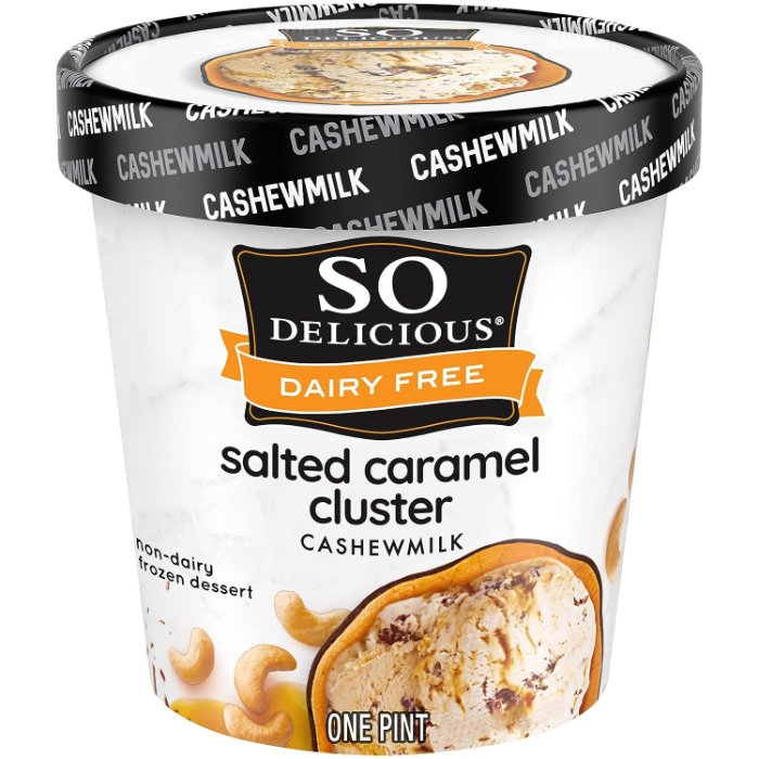 So Delicious - Frozen Dessert Cashew Milk Salted Caramel, 16 oz | Pack of 8