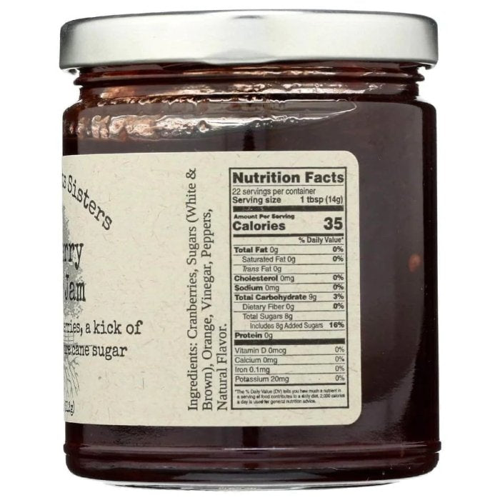 Southern Roots Sisters - Jam Cranberry Pepper, 11 Oz - Pack of 6