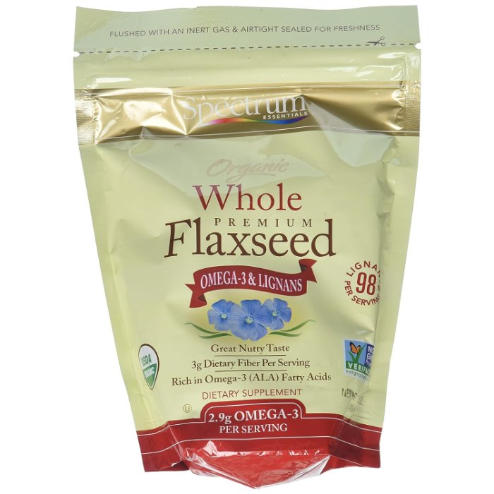 Spectrum Essential - Flaxseed Whole Org, 15 Oz - Pack of 3