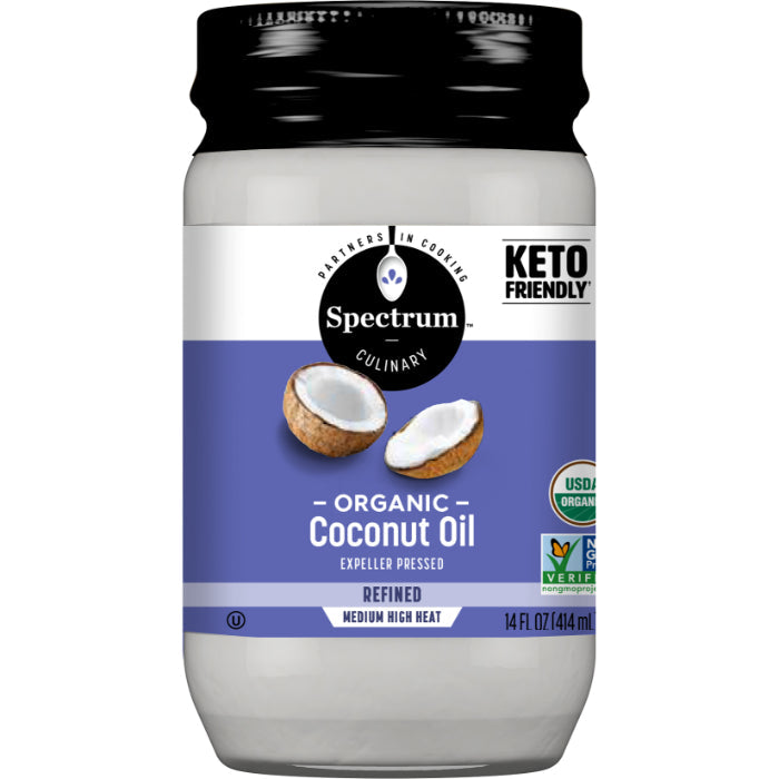 Spectrum Naturals - Oil Coconut Semi-Refined Org, 14 Fo - Pack of 6