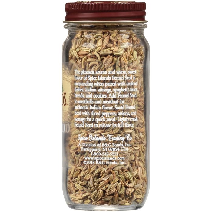 Spice Island Seed Fennel Whole 1.8 Oz - Pack Of 3