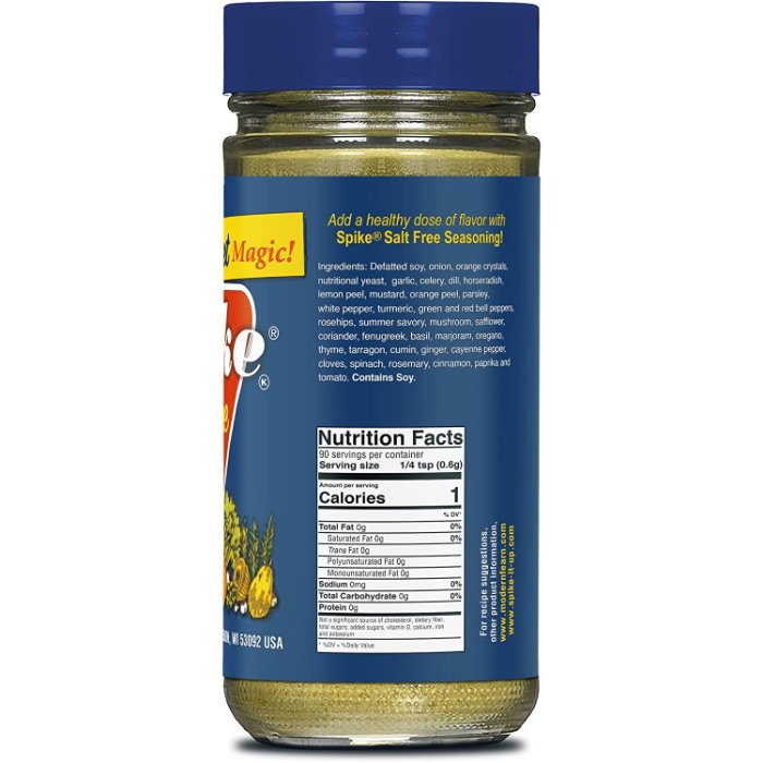 Spike Seasoning Magic No Salt 1.9 Oz - Pack Of 6