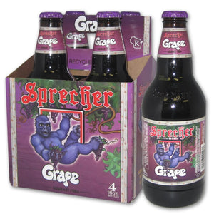 Sprecher Soda Grape 4pk 64 Fo - Pack Of 6