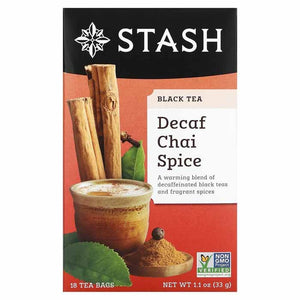 Stash Tea Tea Chai Spice Decaf 18 Bg - Pack Of 6