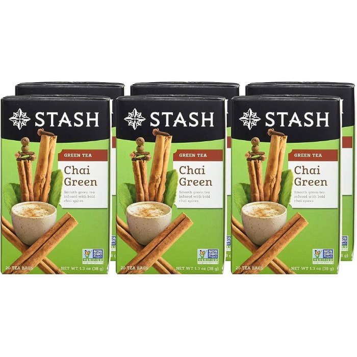 Stash Tea Tea Green Chai 20 Bg - Pack Of 6