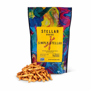 Stellar Snacks - Pretzel Braids Smply Stlr, 16oz | Pack of 12