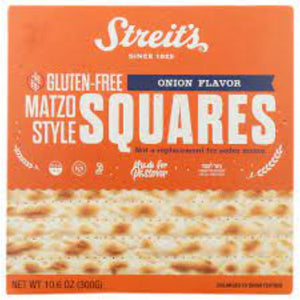 Streits Square Matzo Onion 10.5 Oz - Pack Of 12