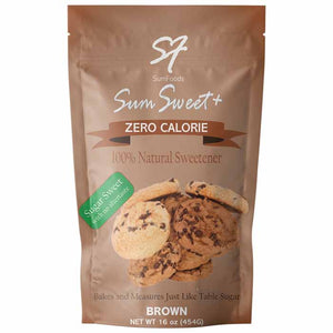 SumFoods - Sum Sweet Plus Sweetener Brown Blend, 16oz | Pack of 8