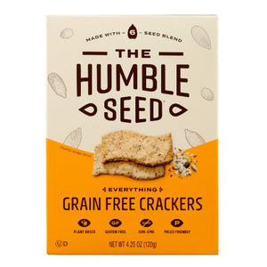 The Humble Seed - Grain Free Everything Crackers (4.25 Oz - Pack of 6)