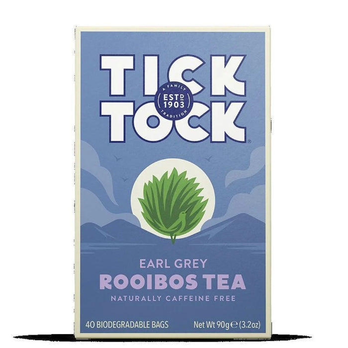 Tick Tock Tea Tea Earl Grey Rooibos 40 Bg - Pack Of 4