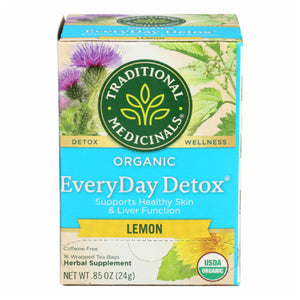 Traditional Medicinals Tea Everyday Detox Lem 16 Bg - Pack Of 6