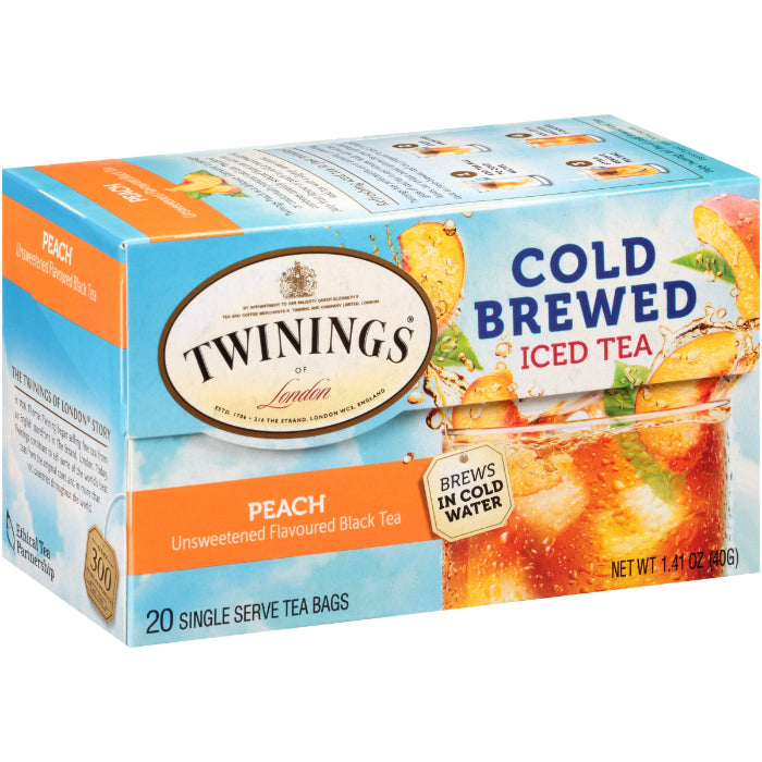 Twinings – Cold Infuse Tea Peach Passionfruit, 12 Bags | Pack of 6