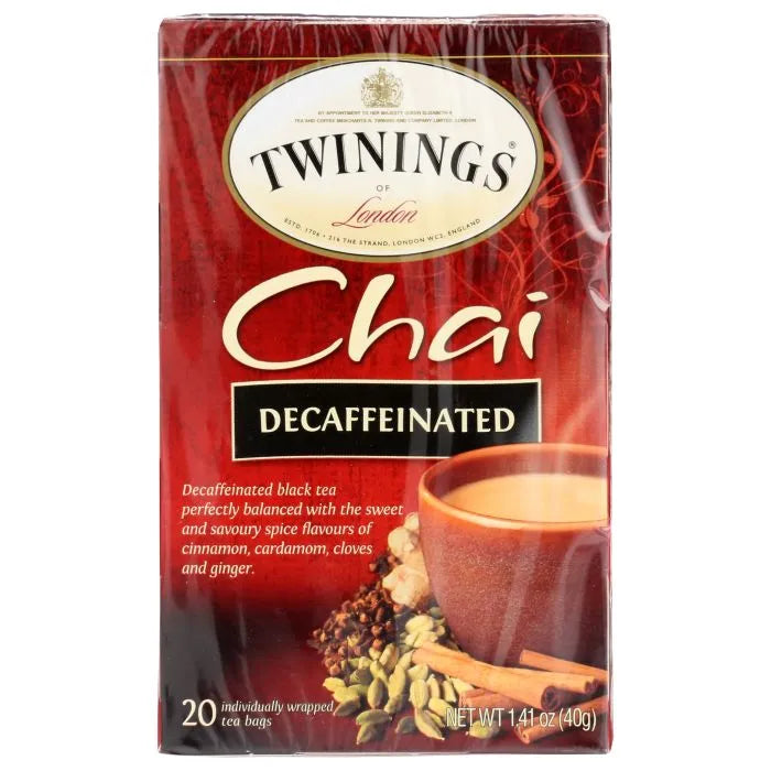 Twining Tea Tea Dcf Chai 20 Bg - (Pack of 6)