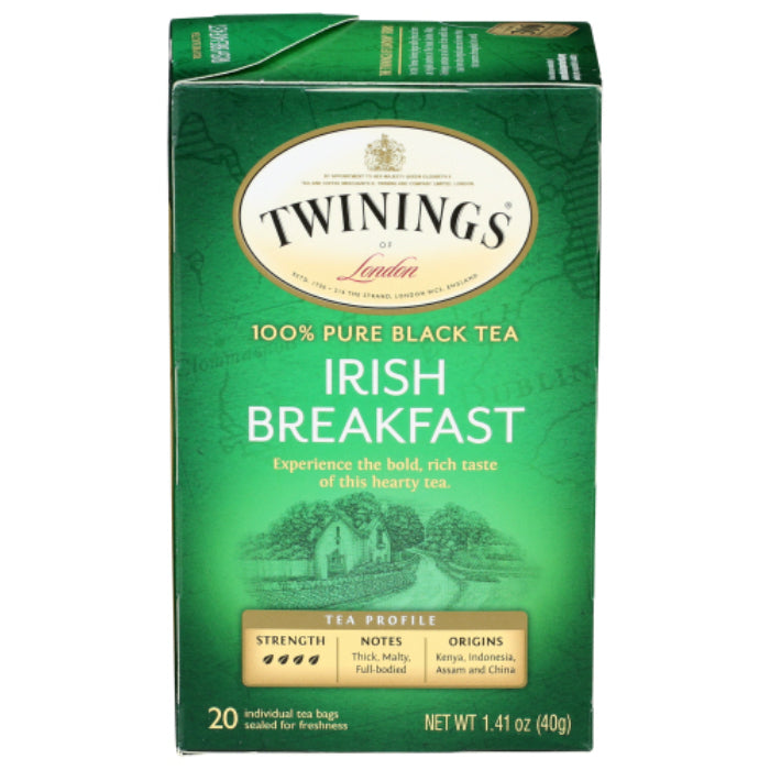 Twinings – Irish Breakfast Tea, 20 Bags | Pack of 6