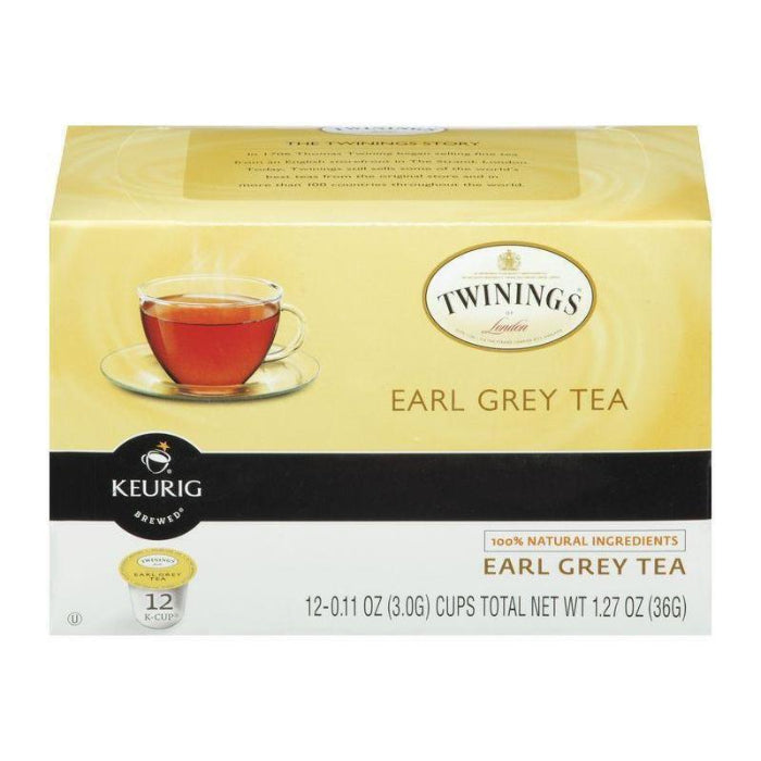 Twinings K-Cup Earl Grey Tea 12 PC - Pack of 6