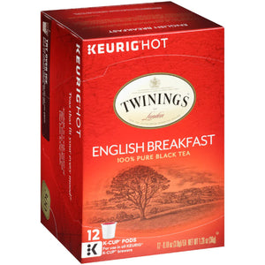 Twinings K-Cup English Breakfast Tea 12 PC - Pack of 6