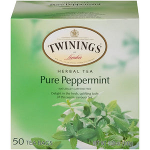 Twinings Tea Pure Peppermint Tea 50 BG - Pack of 6