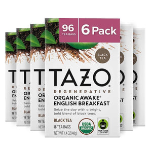 Tazo Tea Bag Awake Org 16 Bg - Pack Of 6