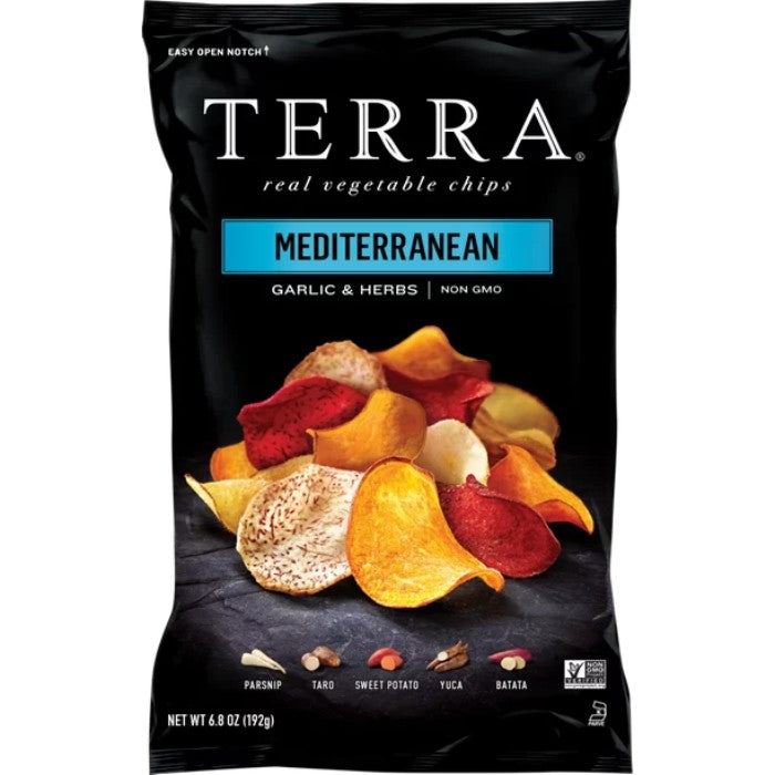 Terra Chips - Exotic Vegetable Mediterranean 6.8 Oz - Pack Of 12