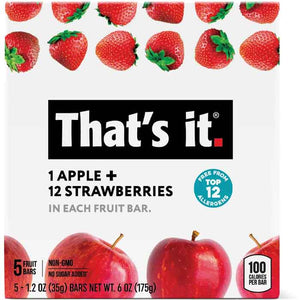 That's It - Bar Apple Strawberry 5Ct, 6oz | Pack of 6