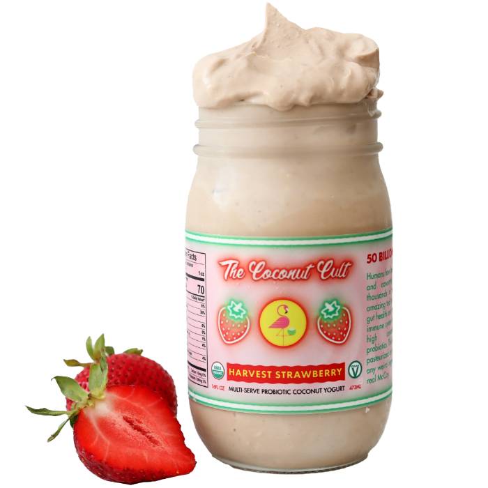 The Coconut Cult - Probiotic Coconut Yogurt Harvest Strawberry, 8fl