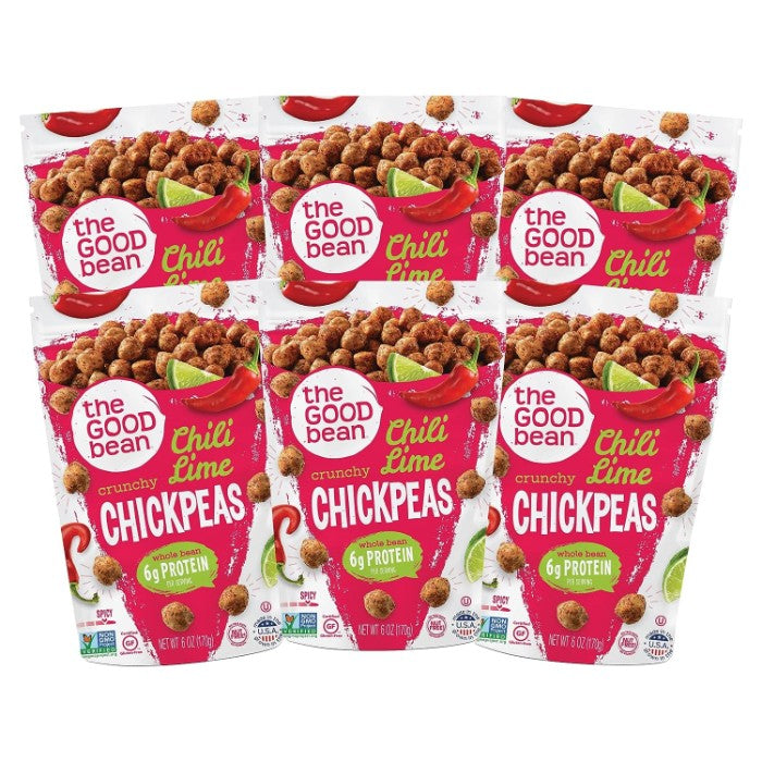 The Good Bean Chickpea Snk Smkd Chili Lime 6 Oz - Pack Of 6