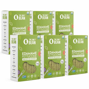 The Only Bean - Pasta Edamame Fettuccine, 8oz | Pack of 6