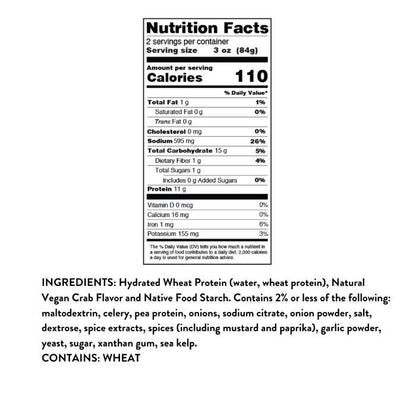 The Plant Based Seafood Co. - Mind Blown Crab Cakes, 6oz
 Back