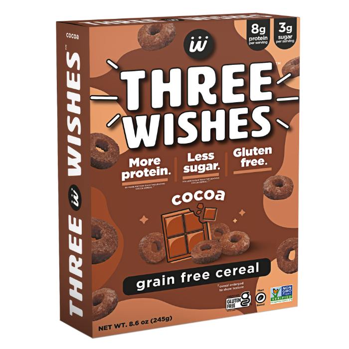 Three Wishes - Grain-Free Cereal Cocoa, 8.6oz