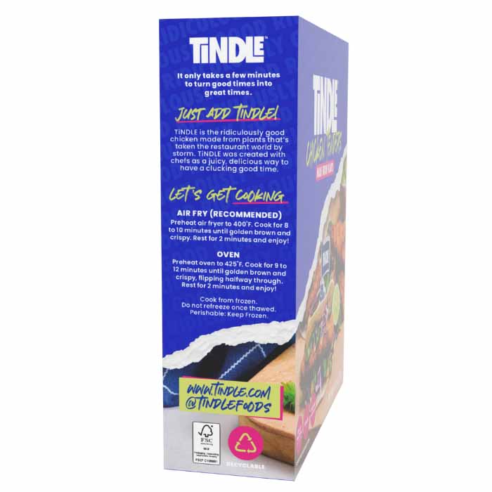 TiNDLE - Chicken Tenders, 9.5oz-Cooking Instructions