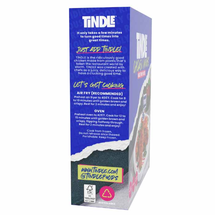 TiNDLE - Chicken Wings, 8.4oz - Cooking Instructions