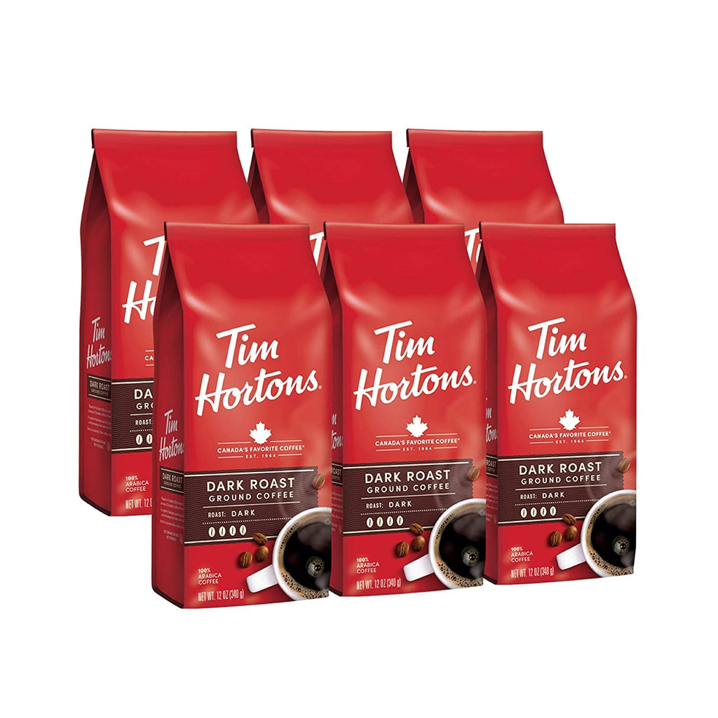 Tim Horton Coffee Bag Drk Roast 12 Oz Pack Of 6