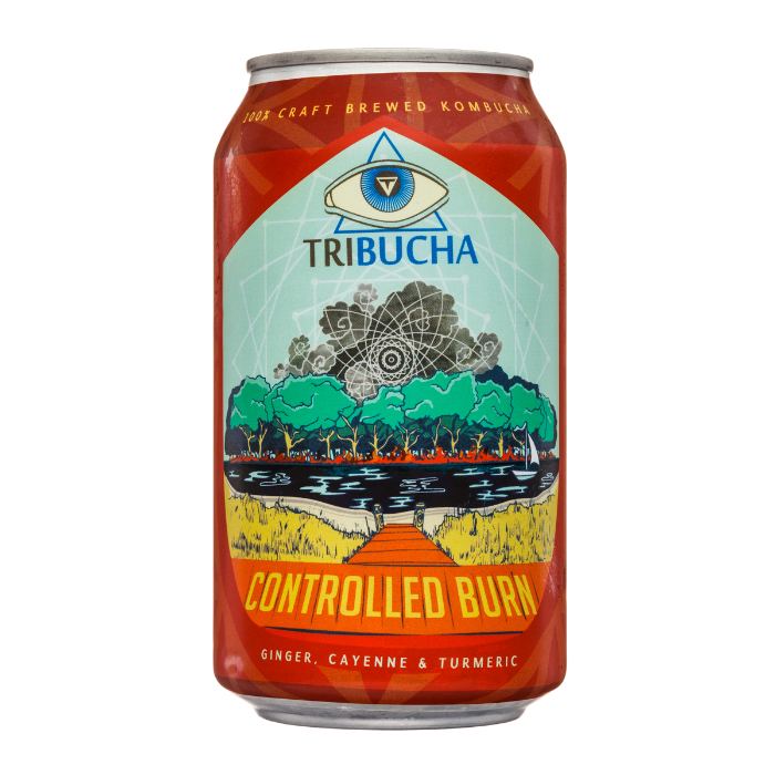 Tribucha - Controlled Burn Kombucha, 12fl 